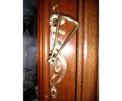 French Art Nouveau Walnut Display Cabinet - Thumbnail 19