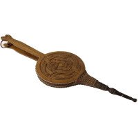 Arthur Simpson of Kendal, Set of Arts & Crafts Oak Bellows with Celtic Carving - Thumbnail 1
