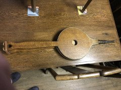 Arthur Simpson of Kendal, Set of Arts & Crafts Oak Bellows with Celtic Carving - Thumbnail 10