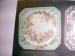 Christopher Dresser Old Hall Hamden Pattern Cake Set with Six Matching Plates - Thumbnail 7