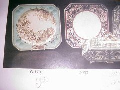 Christopher Dresser Old Hall Hamden Pattern Cake Set with Six Matching Plates - Thumbnail 8