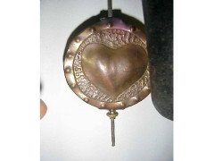 John Pearson Style Of, an Arts & Crafts Copper Wall Clock with Repousse Flowers - Thumbnail 4