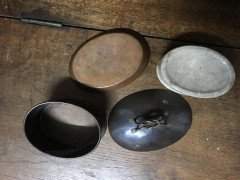 Guild of Handicraft Attributed Arts & Crafts, Copper Butter Dish and Lid - Thumbnail 1