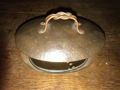 Guild of Handicraft Attributed Arts & Crafts, Copper Butter Dish and Lid - Thumbnail 3