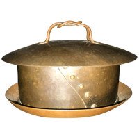 Guild of Handicraft Attributed Arts & Crafts, Copper Butter Dish and Lid - Thumbnail 4