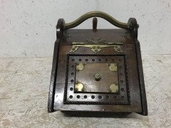 Dr C Dresser, Benham & Froud, a Gothic Revival Coal Box with Floral Metal Work - Thumbnail 3
