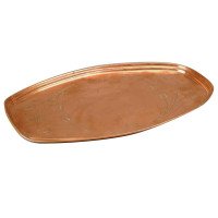 Copper Tray with Chased Flowers, by W A S Benson - Thumbnail 1