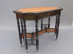 Lambs of Manchester, Aesthetic Anglo Japanese Ebonised & Amboyna Eight Leg Table - Thumbnail 5