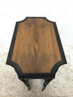 Lambs of Manchester, Aesthetic Anglo Japanese Ebonised & Amboyna Eight Leg Table - Thumbnail 7