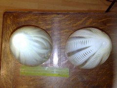 Vaseline Floral Teardrop Shade - Thumbnail 3
