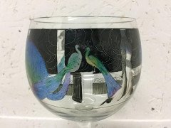 Hand-Painted Wine Glass by Vetri Della Arte 'Vedar' - Thumbnail 4