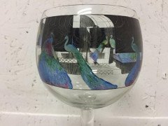 Hand-Painted Wine Glass by Vetri Della Arte 'Vedar' - Thumbnail 7