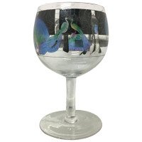 Hand-Painted Wine Glass by Vetri Della Arte 'Vedar' - Thumbnail 9