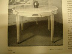 Continental Walnut Octagonal Center Table in the Manner of Henry Van Der Velde - Thumbnail 1