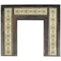 Dr. C. Dresser, attributed. An Arts & Crafts Cast Iron Fireplace
