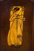 W J Neatby Attri, English Art Nouveau Music Cabinet with Musicians to the Doors - Thumbnail 6