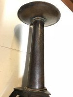 Richard Rathbone, Attributed to Voysey Pewter & Enamel Arts & Crafts Candlestick - Thumbnail 4