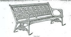 C Dresser for Colebrookdale Aesthetic Movement Cast Iron Garden Canopy Seat Ends - Thumbnail 8