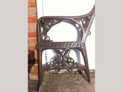 C Dresser for Colebrookdale Aesthetic Movement Cast Iron Garden Canopy Seat Ends - Thumbnail 4