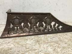 C R Ashbee, an Arts & Crafts Copper Fireplace Fender with Stylised Floral Design - Thumbnail 5