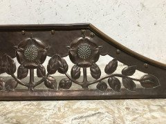 C R Ashbee, an Arts & Crafts Copper Fireplace Fender with Stylised Floral Design - Thumbnail 6