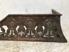 C R Ashbee, an Arts & Crafts Copper Fireplace Fender with Stylised Floral Design - Thumbnail 10