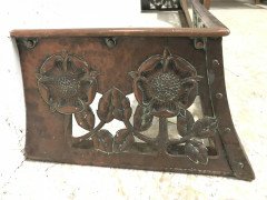 C R Ashbee, an Arts & Crafts Copper Fireplace Fender with Stylised Floral Design - Thumbnail 12