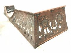 C R Ashbee, an Arts & Crafts Copper Fireplace Fender with Stylised Floral Design - Thumbnail 13