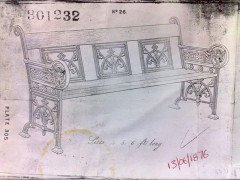 A Cast Iron 'OWL' Garden Bench in the Style of Dr C Dresser by Falkirk Ironworks - Thumbnail 17