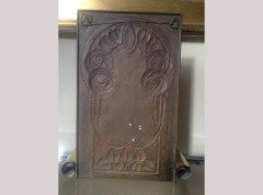 A Glasgow School Brass Candle Sconce With Stylised Glasgow Roses & Scroll Detail - Thumbnail 1