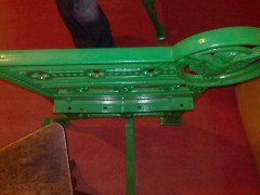 A Cast Iron 'OWL' Garden Bench in the Style of Dr C Dresser by Falkirk Ironworks - Thumbnail 2