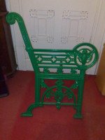 A Cast Iron 'OWL' Garden Bench in the Style of Dr C Dresser by Falkirk Ironworks - Thumbnail 8