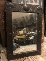 Arts and Crafts Copper Rectangular Wall Mirror, Attributed to Liberty and Co. - Thumbnail 2