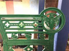 A Cast Iron 'OWL' Garden Bench in the Style of Dr C Dresser by Falkirk Ironworks - Thumbnail 10