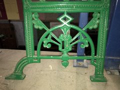 A Cast Iron 'OWL' Garden Bench in the Style of Dr C Dresser by Falkirk Ironworks - Thumbnail 11