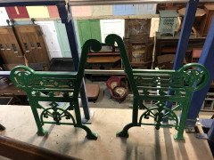 A Cast Iron 'OWL' Garden Bench in the Style of Dr C Dresser by Falkirk Ironworks - Thumbnail 13