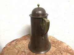 Arthur Dixon, Birmingham Guild of Handicrafts, Arts & Crafts Copper & Brass Jug - Thumbnail 4