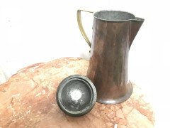 Arthur Dixon, Birmingham Guild of Handicrafts, Arts & Crafts Copper & Brass Jug - Thumbnail 5