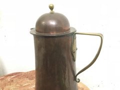 Arthur Dixon, Birmingham Guild of Handicrafts, Arts & Crafts Copper & Brass Jug - Thumbnail 6