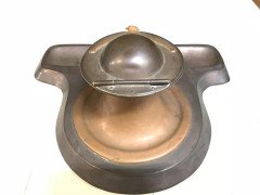 Richard Rathbone, Attributed to C F A Voysey Arts & Crafts Copper Desk Ink Well - Thumbnail 4