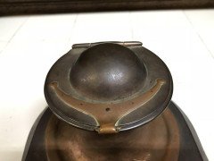 Richard Rathbone, Attributed to C F A Voysey Arts & Crafts Copper Desk Ink Well - Thumbnail 7