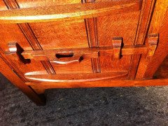 Acorn Industries Attributed, Arts & Crafts Yorkshire School Oak Low Sideboard - Thumbnail 5