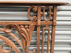 Arts & Crafts Style Victorian Decorative Cast Iron Railing or Balcony Banister - Thumbnail 5