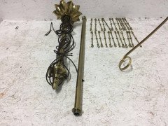 WAS Benson A Rare Arts & Crafts Brass Dining, Billiard or Snooker chandelier - Thumbnail 10