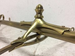 WAS Benson A Rare Arts & Crafts Brass Dining, Billiard or Snooker chandelier - Thumbnail 8