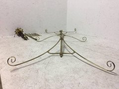 WAS Benson A Rare Arts & Crafts Brass Dining, Billiard or Snooker chandelier - Thumbnail 5