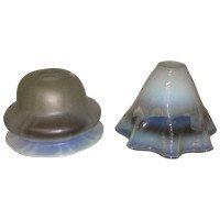 Pair of Arts & Crafts Vaseline Glass Shades c.1900