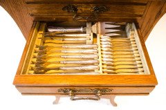 WMF Evy Pattern Art Nouveau 112 Piece Silver Plated Cutlery Service for twelve - Thumbnail 5