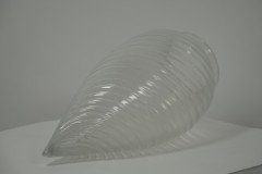 Arts and Crafts, c.1900 Teardrop Swirl Vaseline Glass Shade - Thumbnail 3