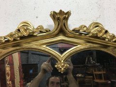 Thomas Fentham 136 the Strand a Late Georgian Gothic Revival Gilt Wall Mirror - Thumbnail 6